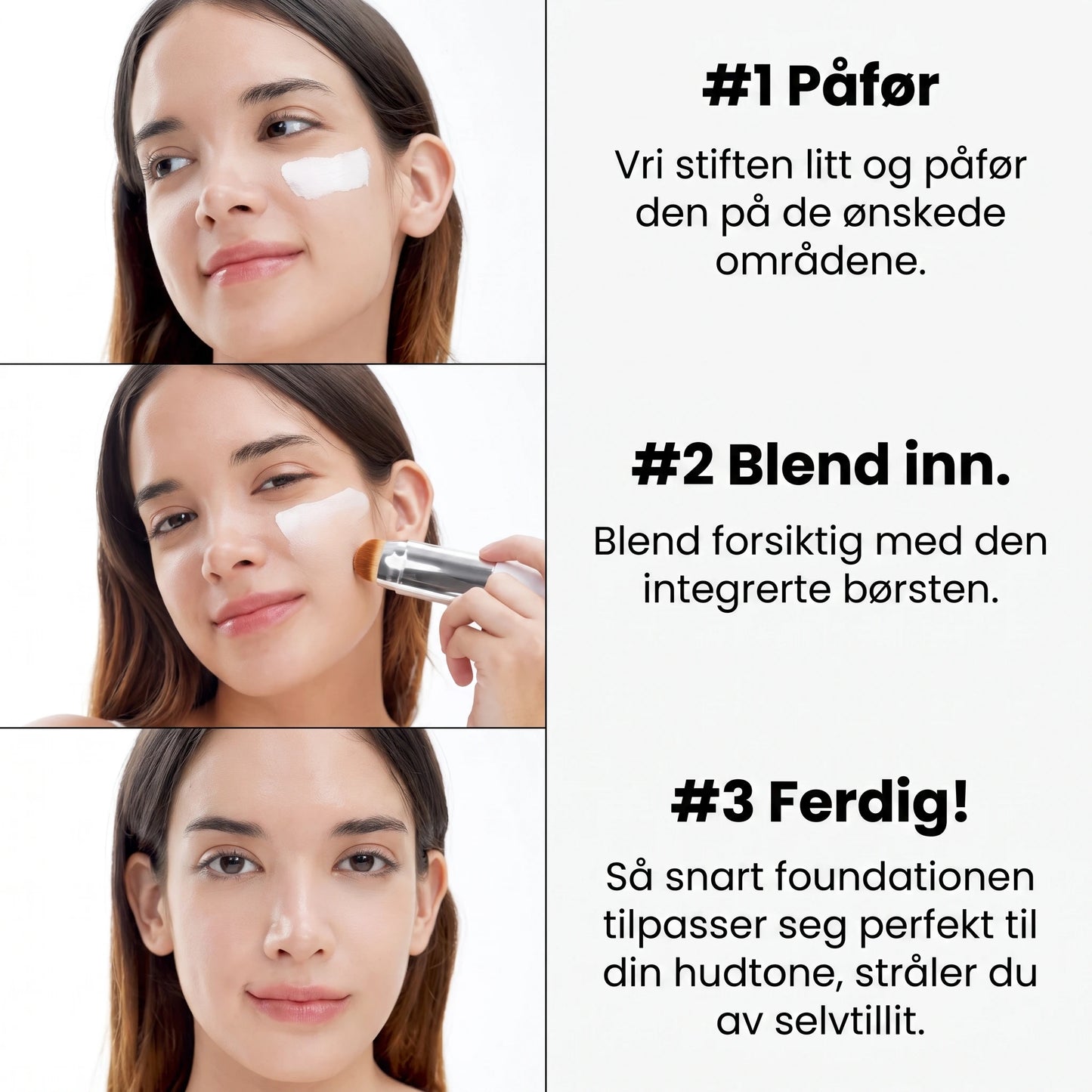 Lunelle Smart Foundation™ med integrert pensel